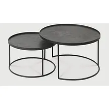 Ethnicraft Indoor Couchtisch Set Metall, - schwarz