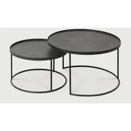 Ethnicraft Indoor Couchtisch Set Metall, - schwarz