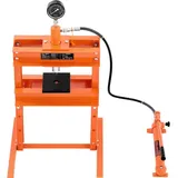 Hydraulische Werkstattpresse - 10 t H-Rahmen, mit Pressplatte und stabiler Basis, verstellbare Garagenbodenpresse mit Überdruckventil zum Biegen,