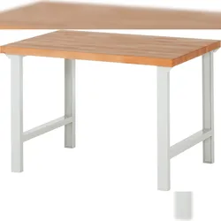 PROREGAL Werkbank Serie 7000 - Modell 7000 | HxBxT 84x125x90cm | Lichtgrau | Arbeitstisch Werktisch