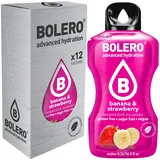 (165,28€/kg) 12 Sticks Bolero Banane Erdbeere Pulver Getränkepulver zuckerfrei