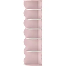 [en.casa] Vestnes Kinderregal 108 x 27 x 27 cm Cotton Candy/Weiß