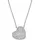 Fossil Sadie Kette mit Anhänger Edelstahl Silber/Transparent