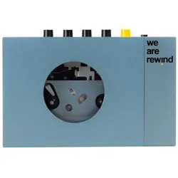We are Rewind Portable BT Cassette Player Kurt Blue