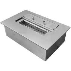 PURLINE 25cm Stahlverbrennungsblock mit Keramikfaser und Flammenregulierungsdeckel 1,2L