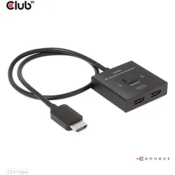 Club 3D CSV-1384 2-Port KVM-Umschalter - Video-Eingang HDMI