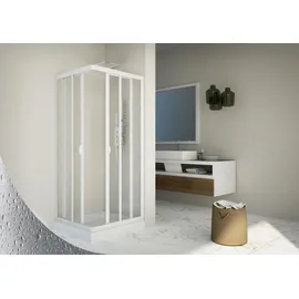 Forte Vela Eckdusche 75 x 90 cm weiß