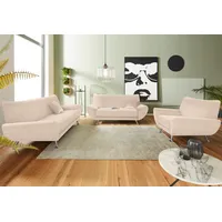 Home Affaire Polstergarnitur HOME AFFAIRE "Saltare elegant & komfortabel,, 3-2-1, bequem, Designfuß", beige (creme), H:78cm T:82cm, Sitzmöbel-Sets