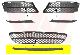 VAN WEZEL Lüftungsgitter, Stoßfänger 0657480 vorne für BMW
