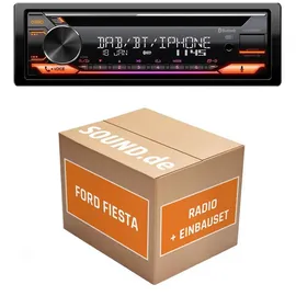 JUST SOUND best choice for caraudio Autoradio JVC KD-DB922BT für Ford Fiesta MK5 + Lenkradfernbedienung | Bluetooth