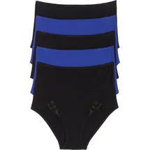 bonprix Taillenslip 5 St. Blau/Schwarz 48/50
