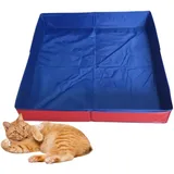 Faltbare Hundebad, Tragbar PVC Schwimmbecken für Hunde, rutschfeste Hundeplanschbecken, Planschbecken Ohne Aufblasen für Hundepool für Welpen Kleine Katzen, Haus Garten Badezimmer