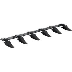VEVOR Schaufelzahnstange, 120 cm, Hochleistungs-Traktorschaufel, 6-Zahn-Schiene für Lader, Traktor, Kompaktlader, 2000 kg Tragkraft, Anschraubdesign, für effiziente Bodenausgrabung und Schaufelschutz