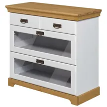 OTTO home Rügen 95 x 84 x 40 cm Weiß / Honig