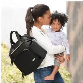 Skip Hop Mainframe Wide Open Diaper Backpack schwarz