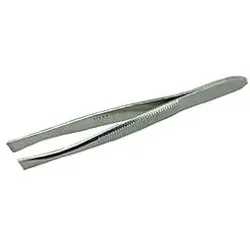 Pinzette Cilien flach gerade 8 cm