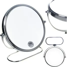 luxuskollektion Faltbarer Tischspiegel 10x Vergrößerung 8 inch Standspiegel