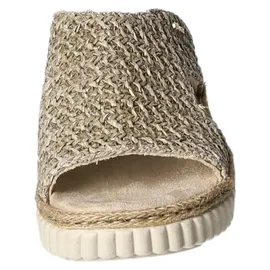 Rieker Extra Weit Pantolette beige, Größe 42