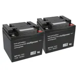 Multipower Blei Akku 2x 12V 50Ah 2 St.
