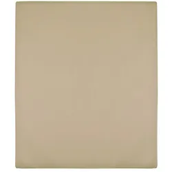 Spannbettlaken Jersey Taupe 140x200 cm Baumwolle