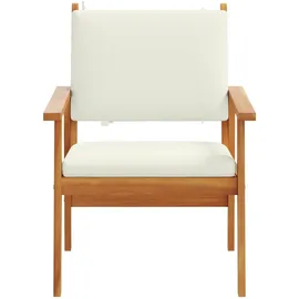 vidaXL Gartenstuhl mit Kissen 60 x 79 x 65,5 cm braun 2 St.