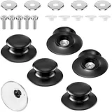 5 Stück Topfdeckelgriff Universal Topfgriff Pan Lid Cover Knöpfe Ersatzgriff mit Schraubenzubehör Deckelknopf für Topfdeckel Ersatzknöpfe Kasserolle