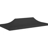 VidaXL Partyzelt-Dach 6x3 m Schwarz 270 g/m2
