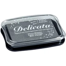Brunnen Stempelkissen Delicata Metallic 10 x 7 cm Silber