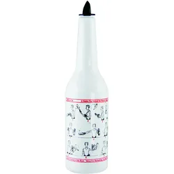 Flair Flasche - Aufdruck blau - Blauer Aufdruck