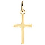 JEVELION Kreuzanhänger kleiner Kreuz Anhänger 333 Gold (Goldkreuz, für Kinder - Mädchen), Taufkreuz - Made in Germany