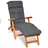Beautissu Deckchair Auflage 200 x 50 x 8 cm grau 1 St.
