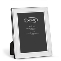 EDZARD Bilderrahmen Nardo, versilbert und anlaufgeschützt, für 9x13 cm Foto silberfarben