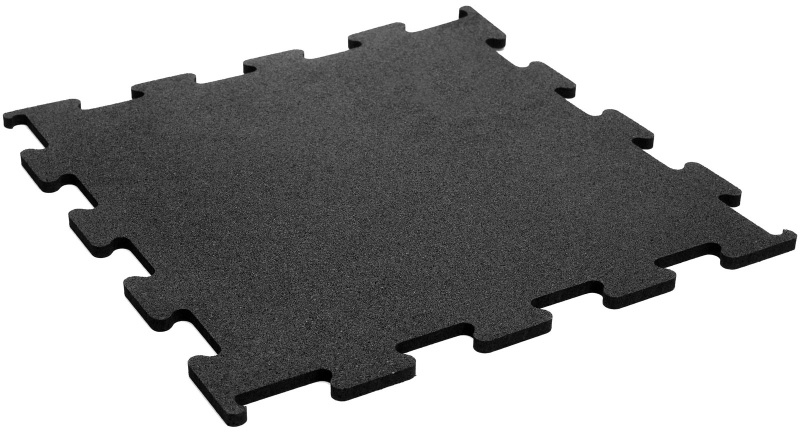 TRENDY SPORT Bodenmatte Rubber Interlocking Flooring Fina 1100 schwarz 2,0 cm