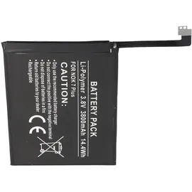 AccuCell Akku passend für Nokia 7 plus, Li-Polymer, 3,8V, 3800mAh, 14,4Wh