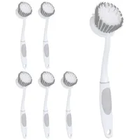 Relaxdays Set Spülbürste 12 St. Grau/Weiß