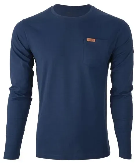 FORSBERG Longsleeve mit Brusttasche  / blau / XXL