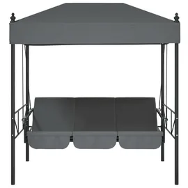 vidaXL Hollywoodschaukel Kaffeebraun 3-Sitzer
