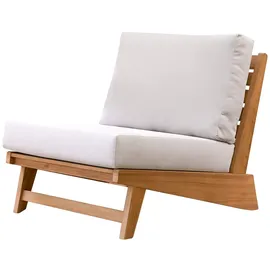 Tikamoon Olia Outdoor Sessel massiv Teakholz weiß