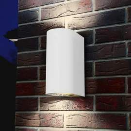 B.K.Licht Außenleuchte Kunststoff, Metall 15,1x6,7x9,2 cm inkl. 5W 400 Lumen weiß
