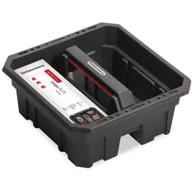 Kistenberg Cargo Plus Werkzeugbox 30 x 30 x 13,3 cm schwarz/rot