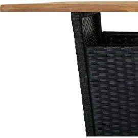 vidaXL Gartenbar Set 9-tlg. Schwarz