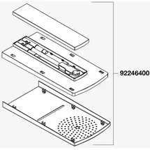 Hansgrohe Kopfbrause für Raindance Lift 180 2jet Duschpaneel, 92246400,