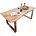 Baumkantentisch 200 x 76 x braun