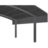 Ximax Carport Seitenwand 2 Module 100 cm Schwarz Sonderfertigung