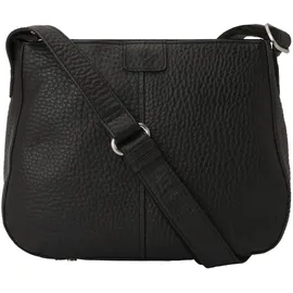 Voi Jeans Voi Hirsch Umhängetasche Leder 28 cm schwarz