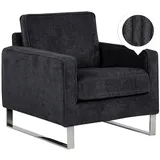 Beliani Sessel, Schwarz, 1-Sitzer, 76x82x82 cm, Wohnzimmer, Sessel, Polstersessel