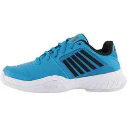 K-SWISS TENNIS Kinder Tennisindoorschuhe COURT, Algiers Blue/Black/White, 35 1⁄2