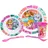 Paw Patrol Teller-Set Mikrowellengeeignet 5-teiliges Kindergeschirr Set - Becher Teller Schüssel Besteck - Robustes Kunststoff - BPA Frei - Kindermahlzeiten