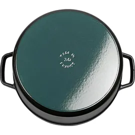 Staub Cocotte 26 cm rund schwarz