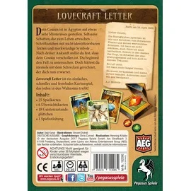Pegasus Spiele Lovecraft Letter 18209G